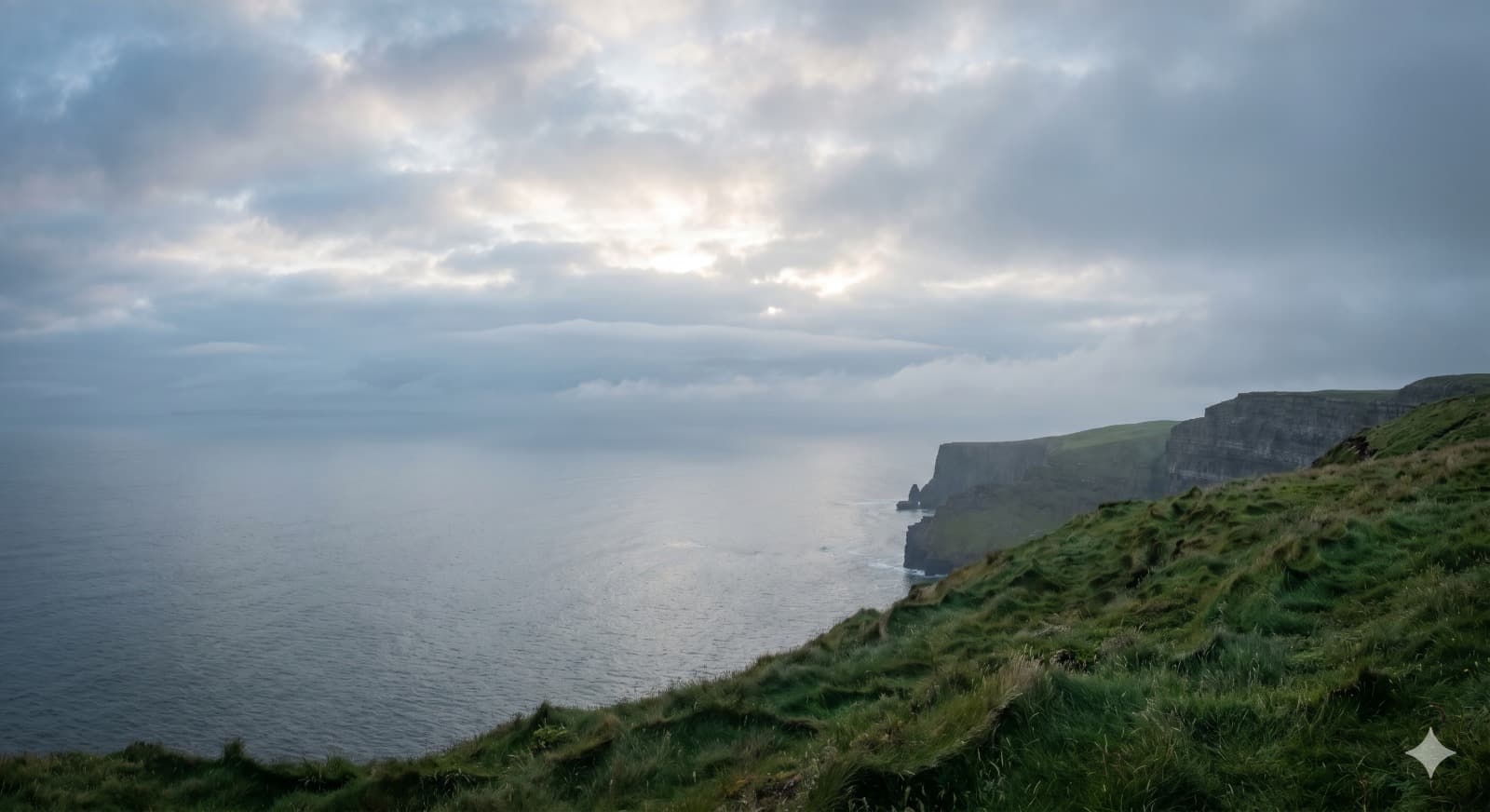 Dramatic coastal cliffs of England